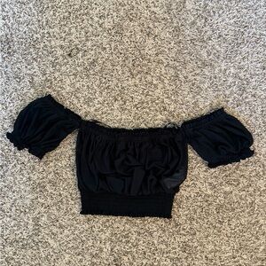 Elegant Black Off-Shoulder Top